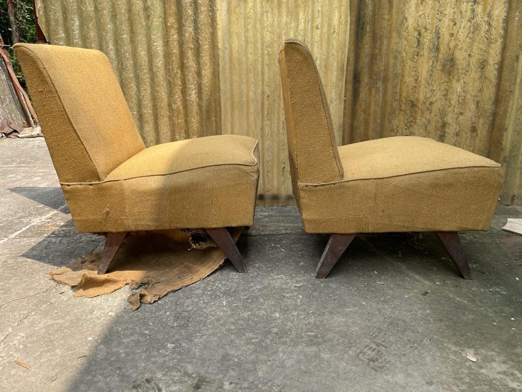 Le Corbusier & Pierre Jeanneret LCPJ-010811 ‘Low Lounge’ chairs Circa 1954-55

Fabulous pair of mid twentieth century Le Corbusier & Pierre Jeanneret Model: LCPJ-010811 low armless lounge chairs also known as ‘ Fauteille De Salon En Teck’