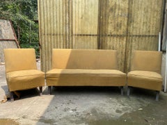 Le Corbusier & Pierre Jeanneret LCPJ-010811 ‘Low Lounge’ Sofa Set Circa 1954-55