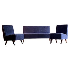 Used Le Corbusier & Pierre Jeanneret LCPJ-010811 ‘Low Lounge’ Sofa Set Circa 1954-55