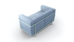 Le Corbusier, P.Jeanneret, Charlotte Perriand LC2 Two-Seat Sofa by Cassina