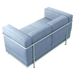 Le Corbusier, P.Jeanneret, Charlotte Perriand LC2 Two-Seat Sofa by Cassina