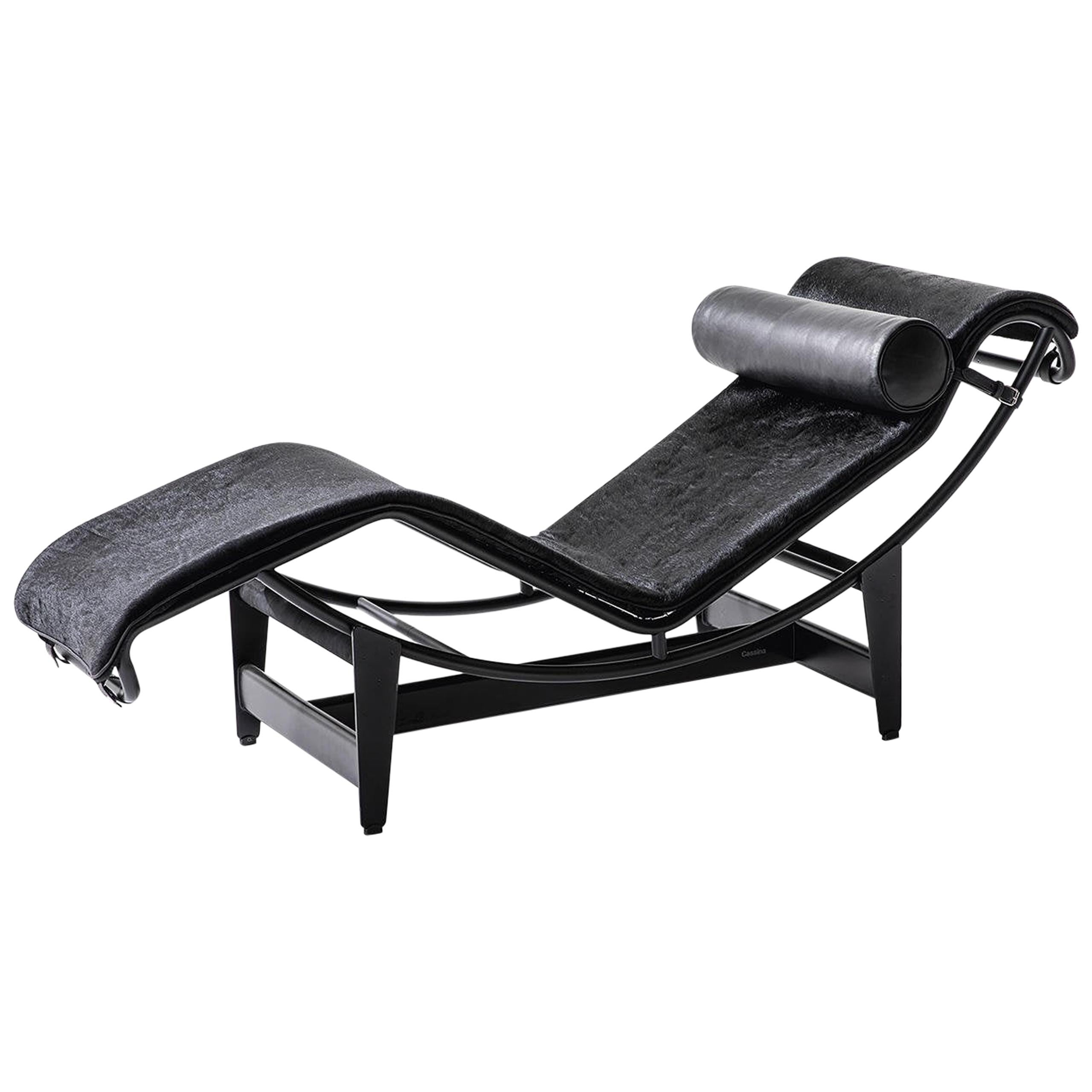 Le Corbusier, P.Jeanneret, Charlotte Perriand Lc4 Noire Chaise Lounge by Cassina