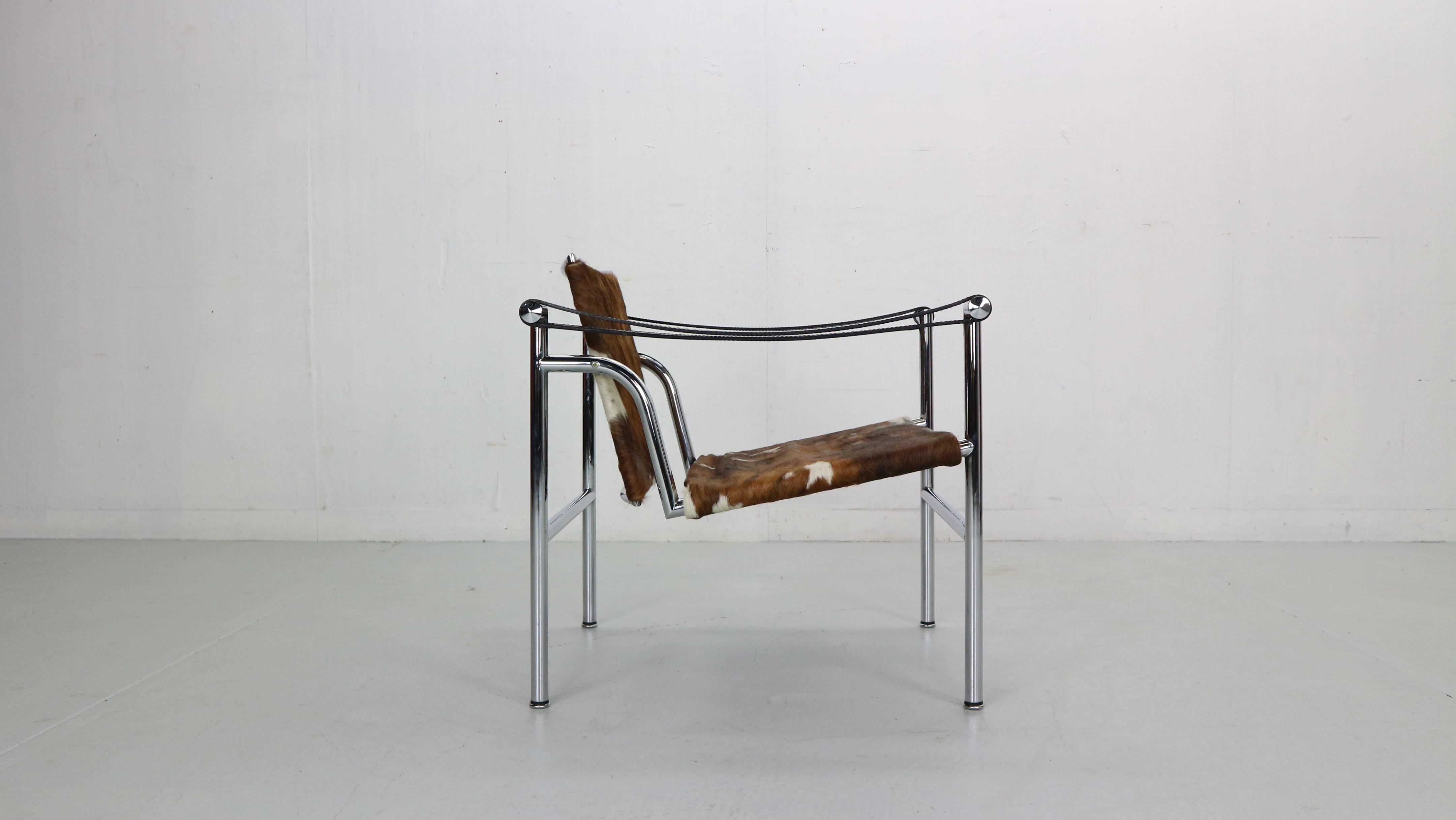 Late 20th Century Le Corbusier Pony Skin Armchair Model-LC1 for Cassina, 1970s, Italy
