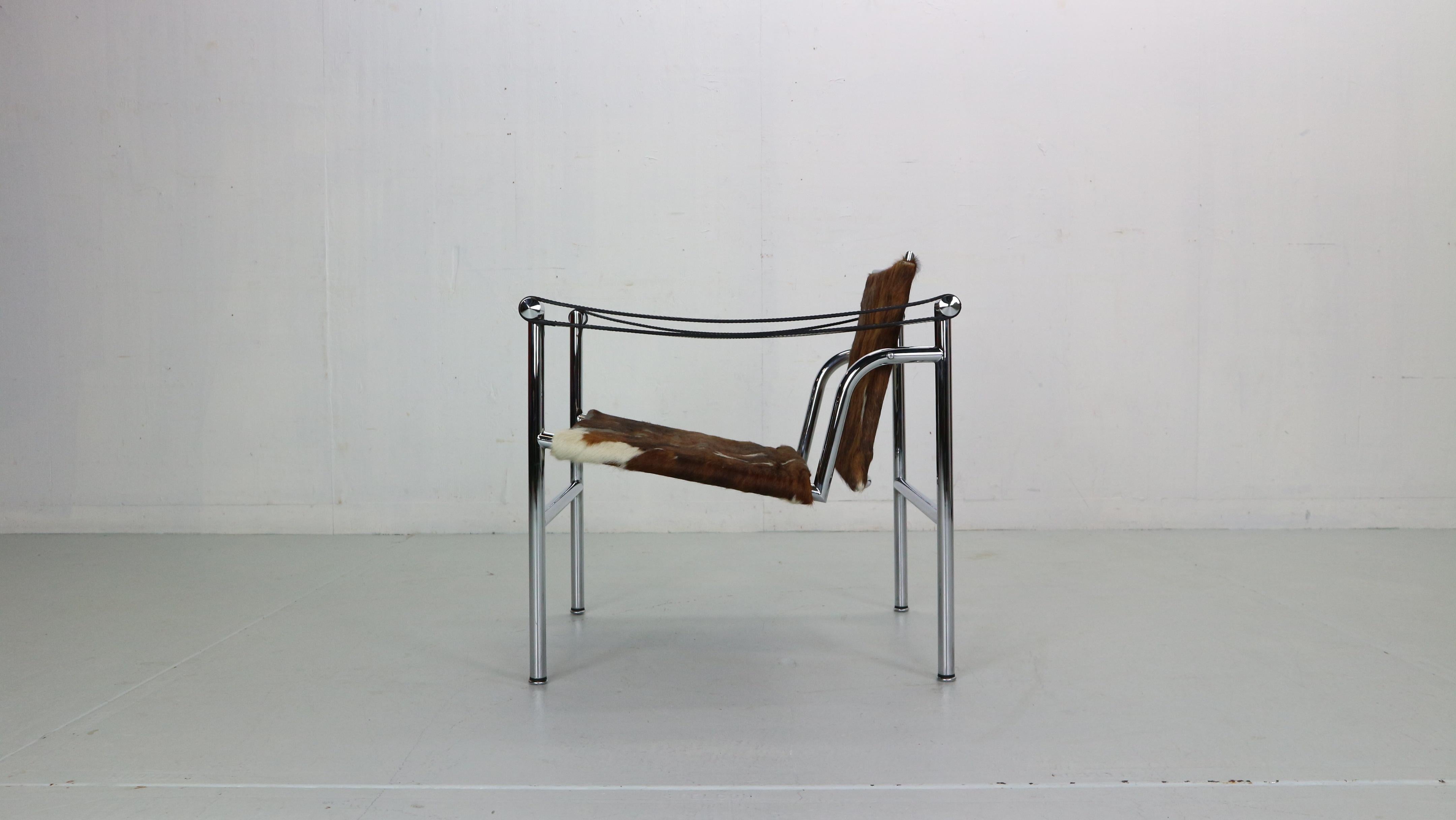 Le Corbusier Pony Skin Armchair Model-LC1 for Cassina, 1970s, Italy 1