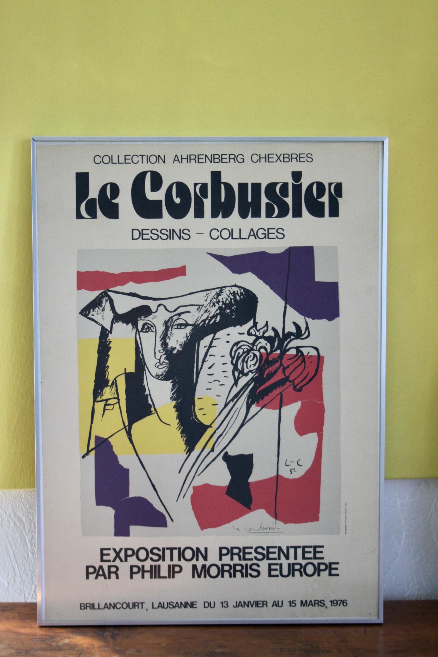 Cartel de la exposición de 1976 de Le Corbusier