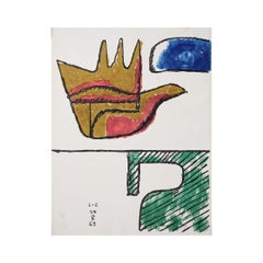 1963 original twelve-colour lithograph by Le Corbusier - La main ouverte