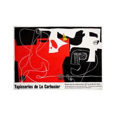 1975 original exhibition poster after a work by Le Corbusier - Tapisseries