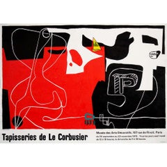 1975 original exhibition poster after a work by Le Corbusier - Tapisseries