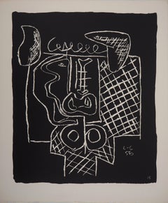 Bull - Original lithograph (Atelier Michel Cassé), 1964