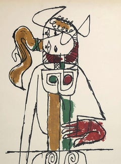 Composition with Red Hand for Chandigarh - Original Lithograph
