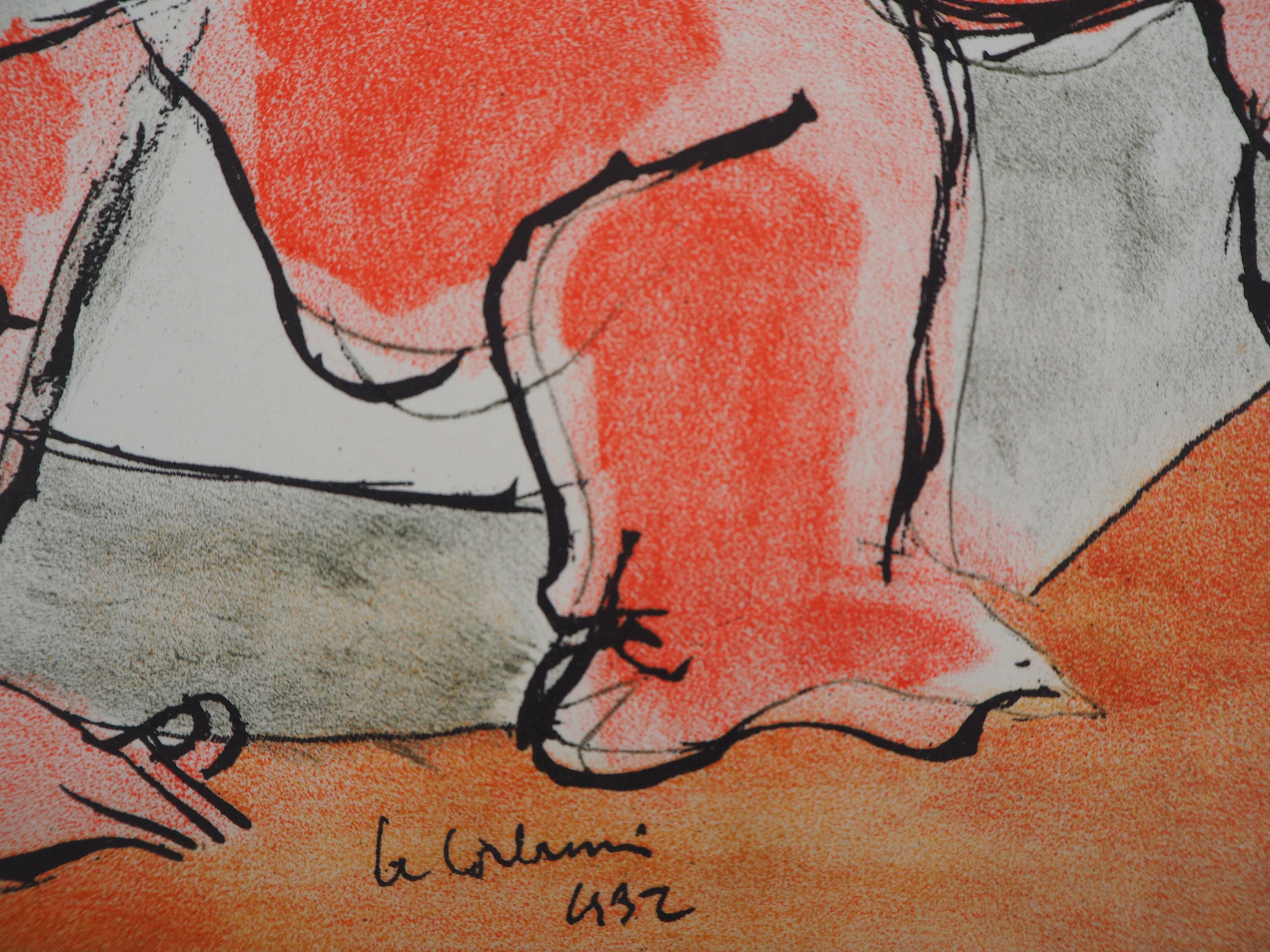 Coppia : Il litigio - Litografia originale - Print di Le Corbusier