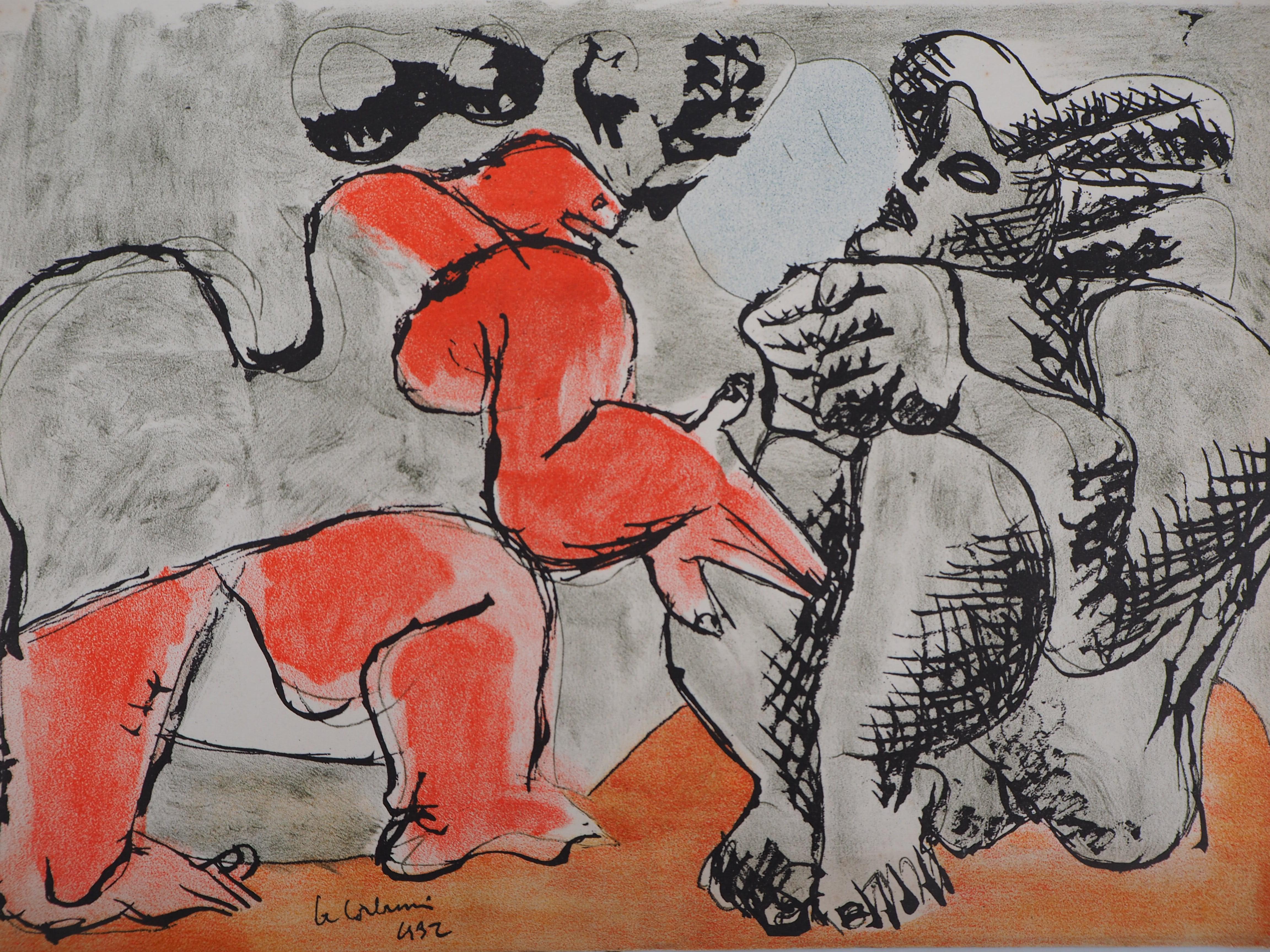 Couple : The Argument - Original Lithograph - Modern Print by Le Corbusier