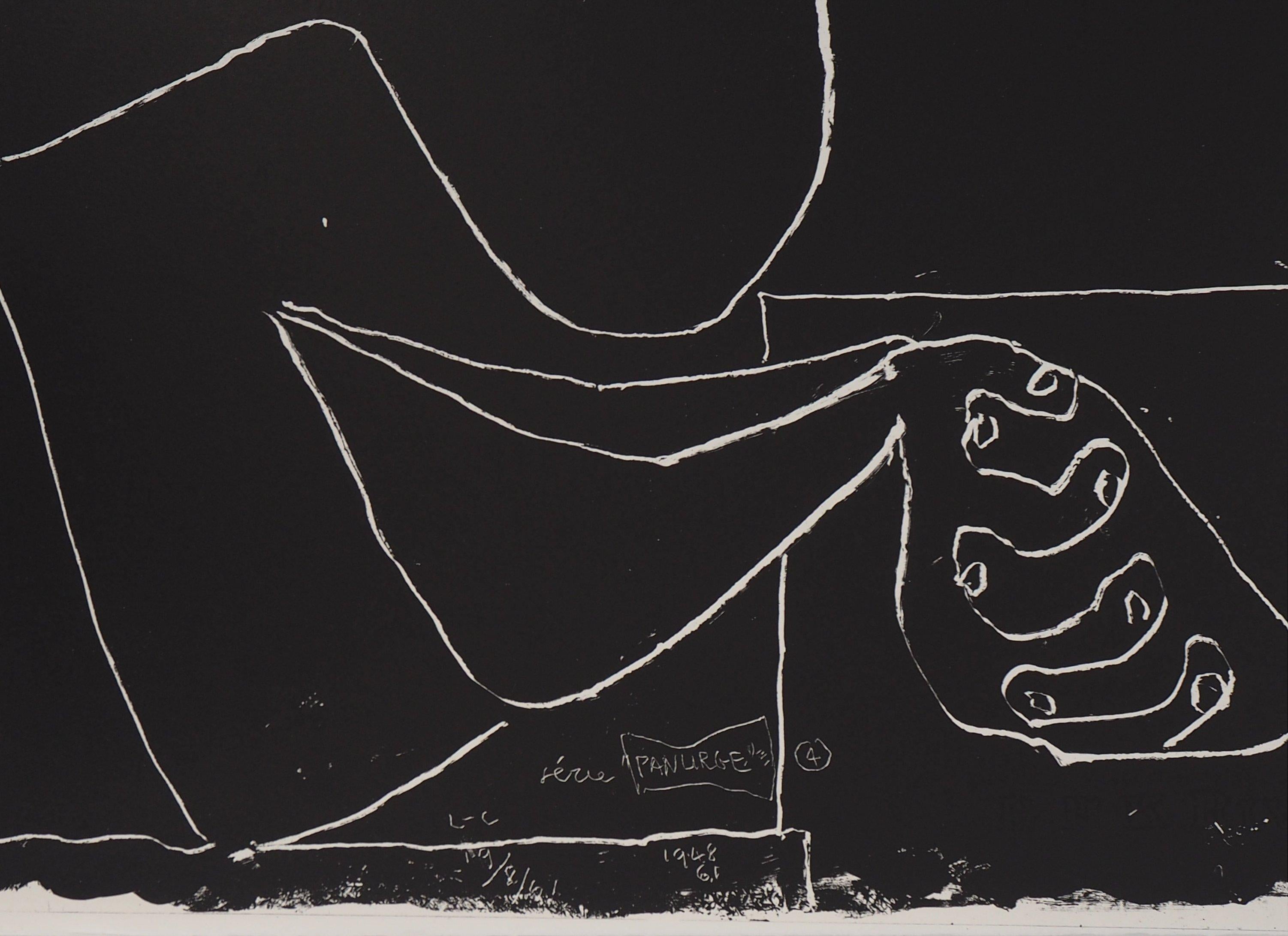 Hands and Dancer - Original Lithograph (Mourlot) - Print by Le Corbusier