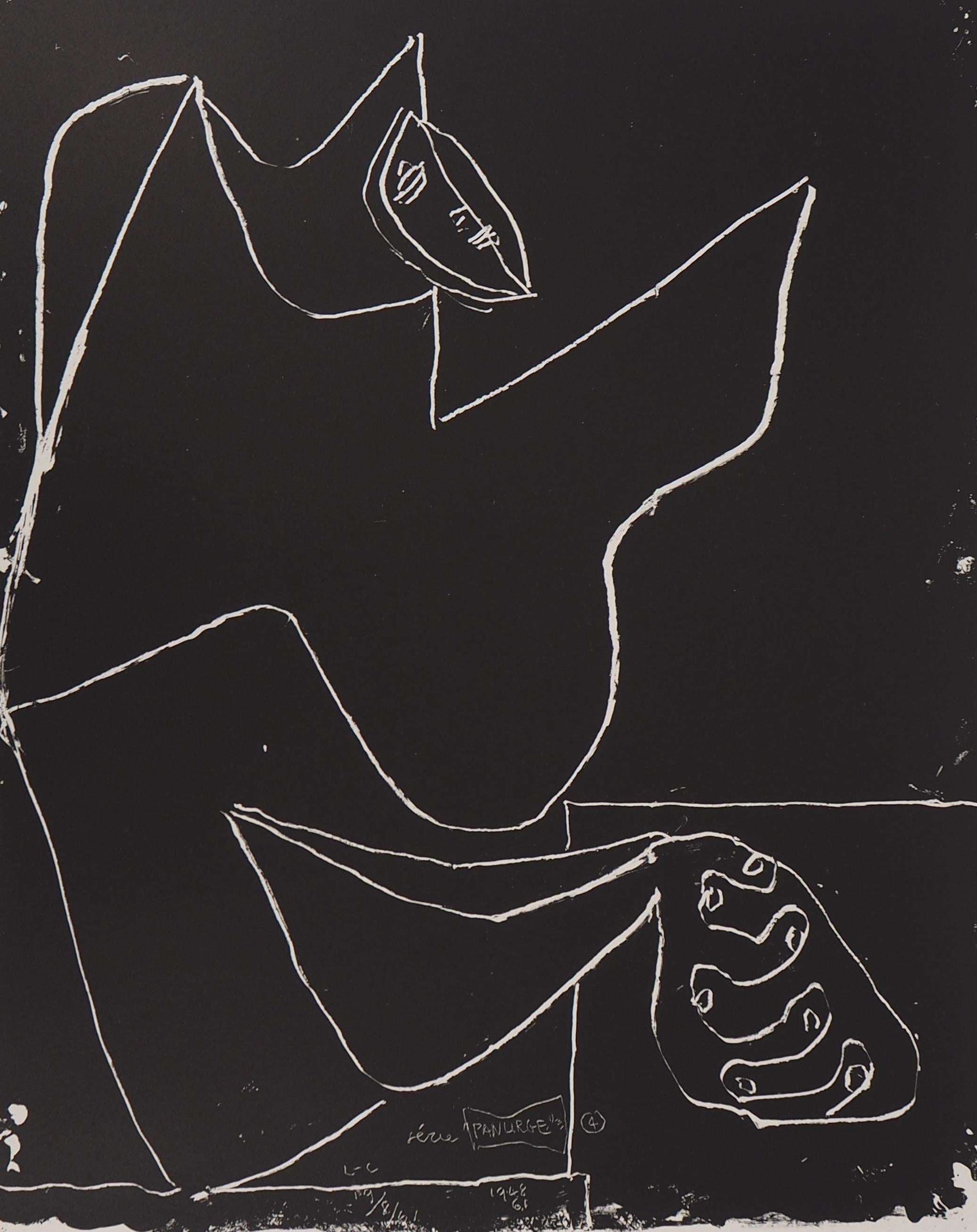 Hands and Dancer - Original Lithograph (Mourlot) - Modern Print by Le Corbusier