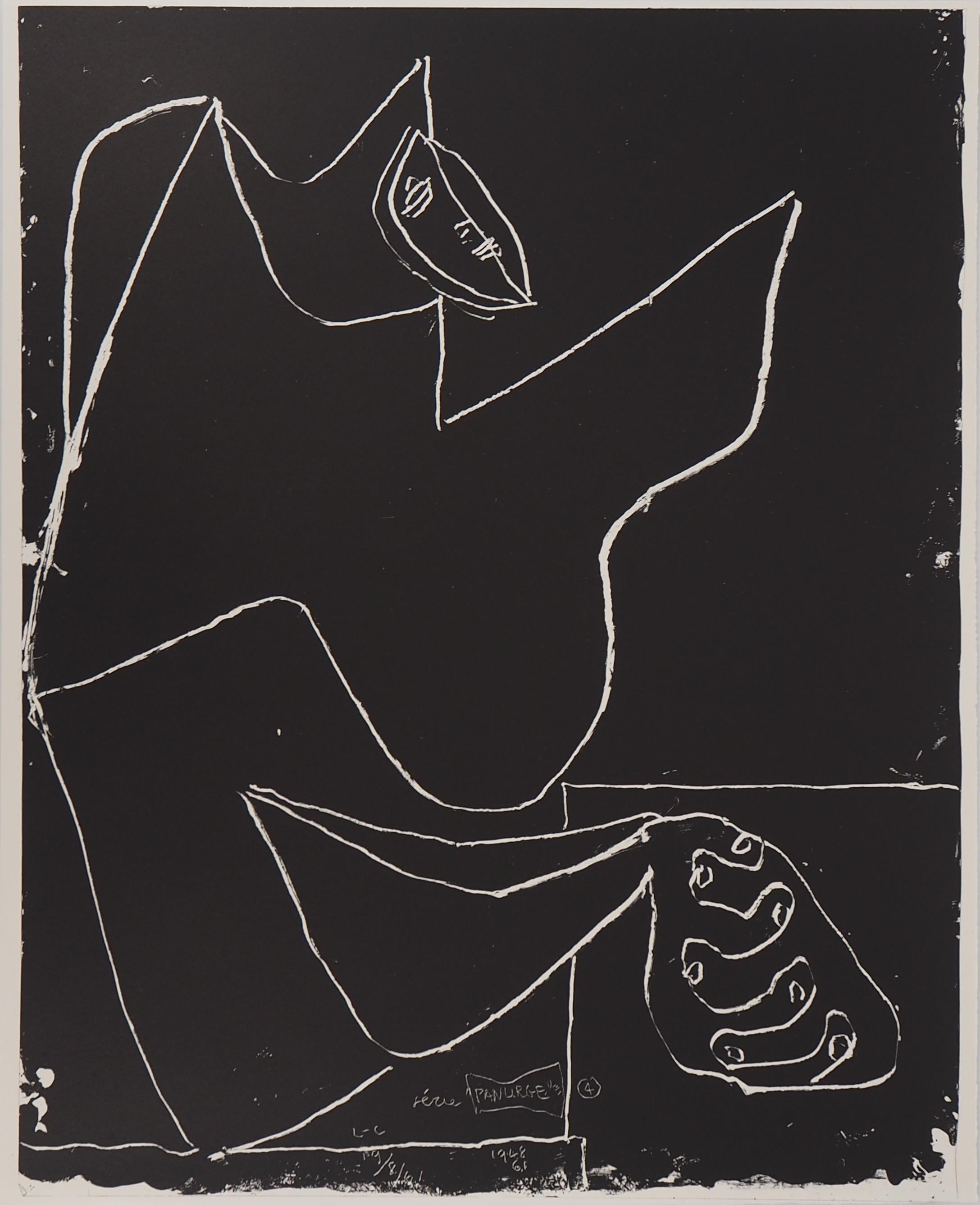 Le Corbusier Figurative Print - Hands and Dancer - Original Lithograph (Mourlot)