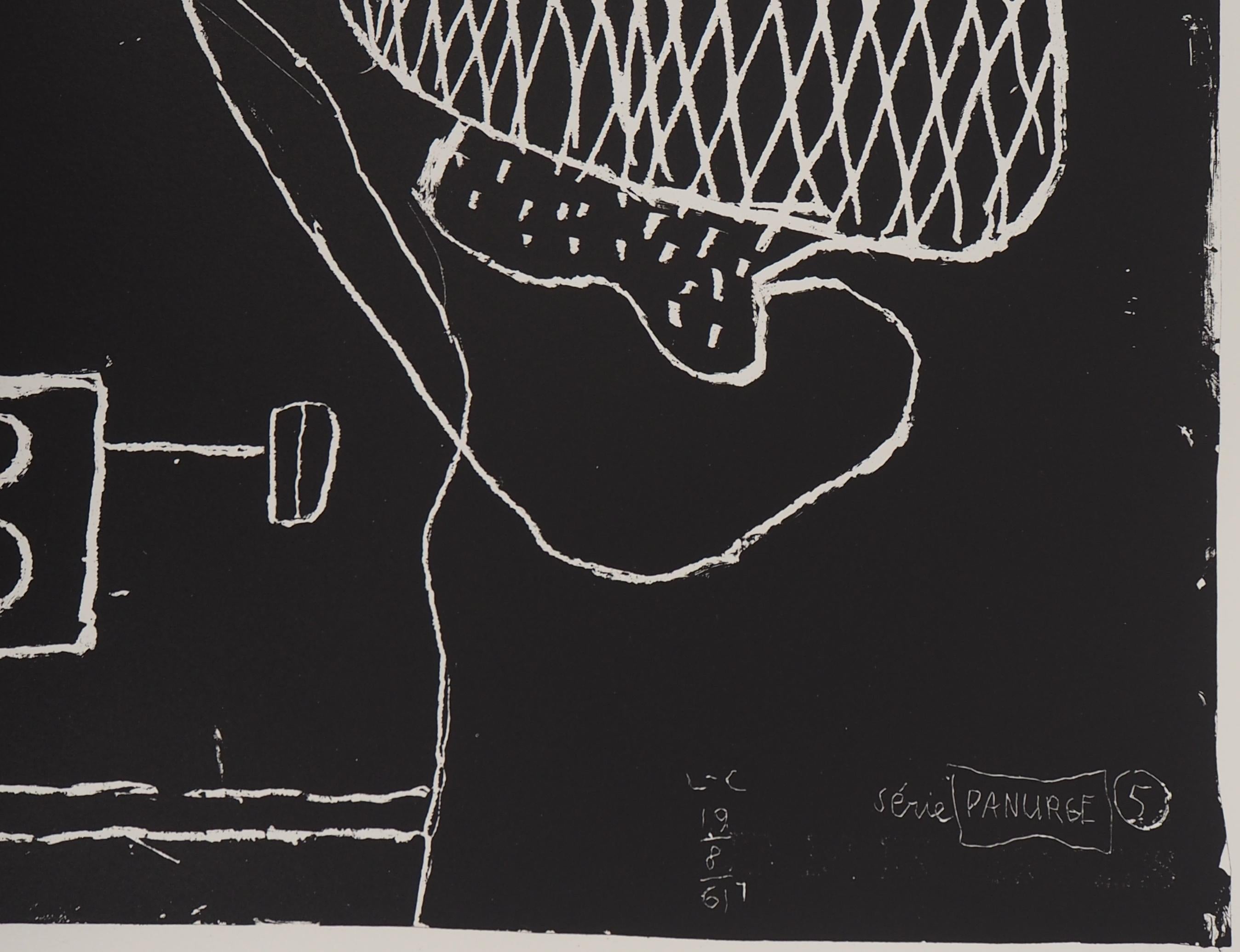Hands and Sea Shell - Original Lithograph (Mourlot) - Black Figurative Print by Le Corbusier