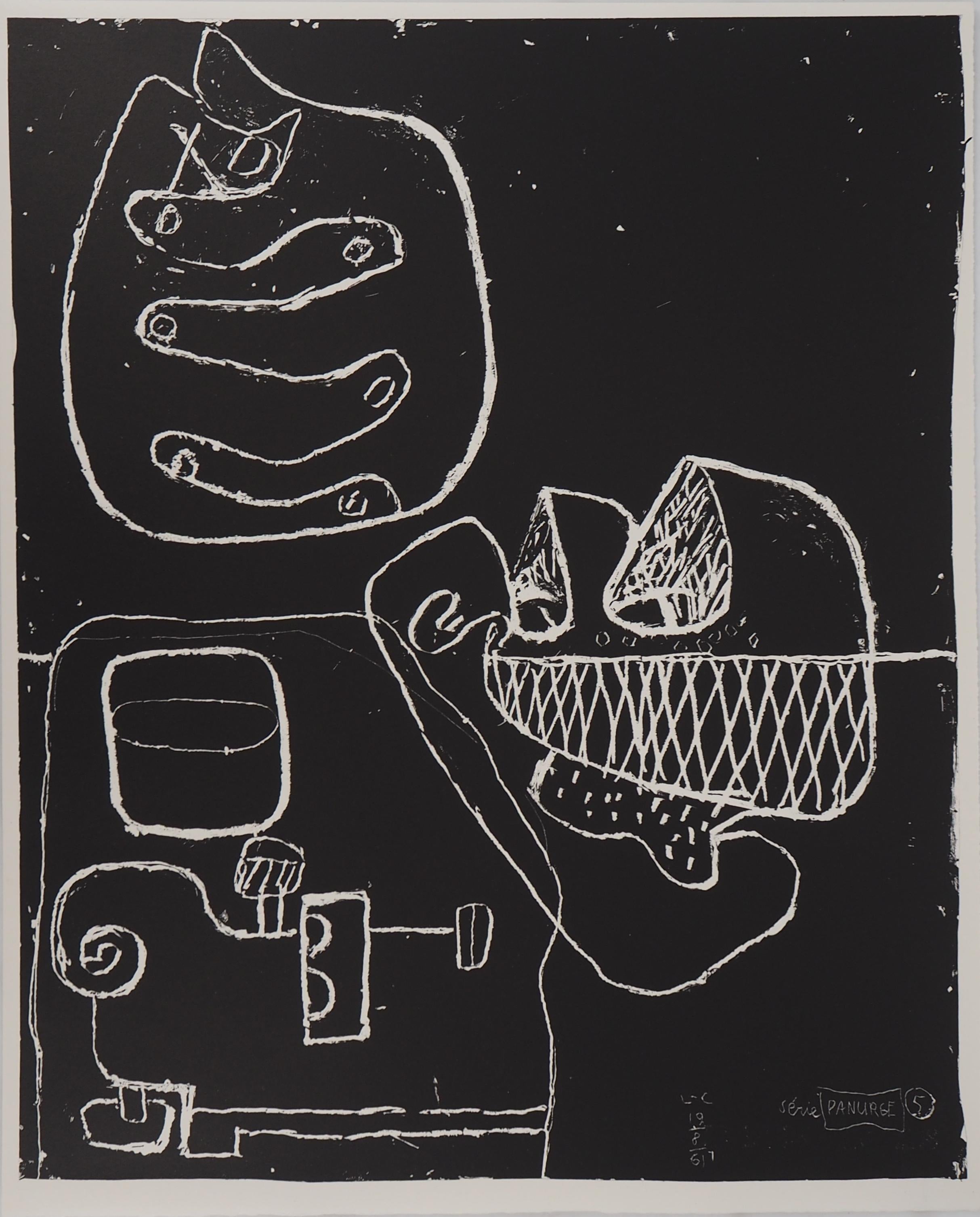 Le Corbusier Figurative Print - Hands and Sea Shell - Original Lithograph (Mourlot)