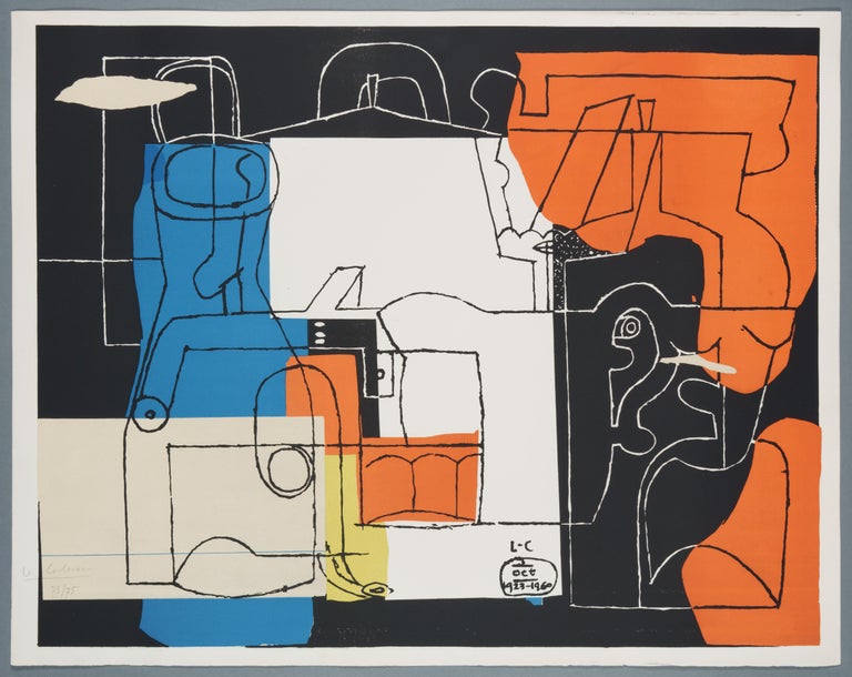 Le Corbusier - Bouteilles – lithograph, hand-signed and numbered For Sale  at 1stDibs | le corbusier lithographs, le corbusier signiert, le corbusier  lithographs for sale