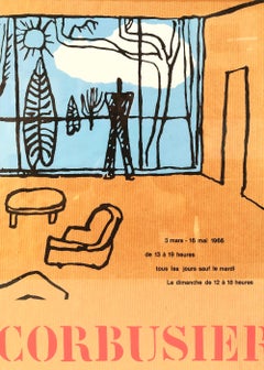 Centre Art et Recherches 1966 Lithograph, Bauhaus Style, Framed, Rare