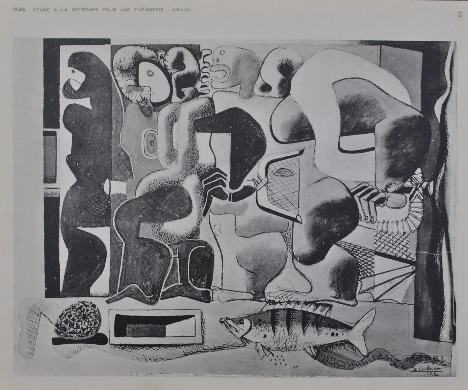 Le Corbusier, Komposition, Le Corbusier Œuvre Plastique (nach) im Angebot 5