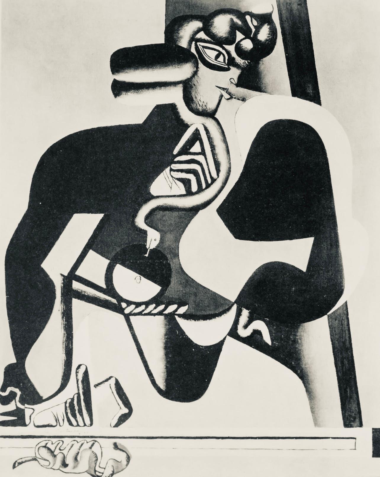 Lithographie auf Velin. Unsigniert und nicht nummeriert, wie ausgegeben. Guter Zustand; nie gerahmt oder mattiert. Anmerkungen: Aus dem Band, Le Corbusier Œuvre Plastique, 1938. Herausgegeben unter der Leitung von Jean Badovici, Paris; gedruckt von