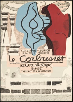 Œuvre Plastique,  Kunsthaus Zürich 1938 – lithograph, hand-signed and denoted