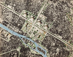 Le Corbusier, Map of Paris, Le Corbusier Œuvre Plastique (after)