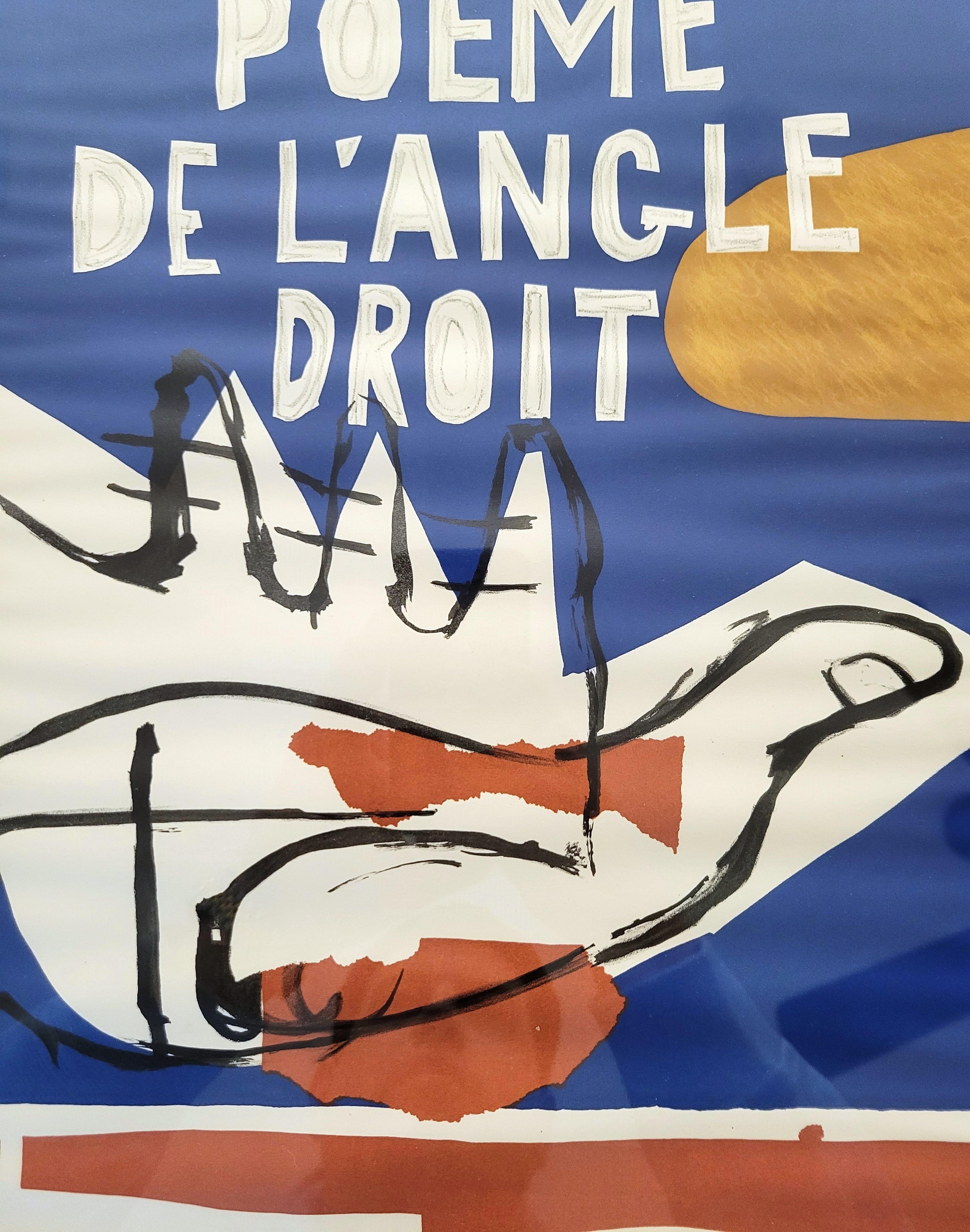 Le Corbusier - Poeme de L'Angle Droit (Galerie Berggruen & Cie) Poster /// Litho 10