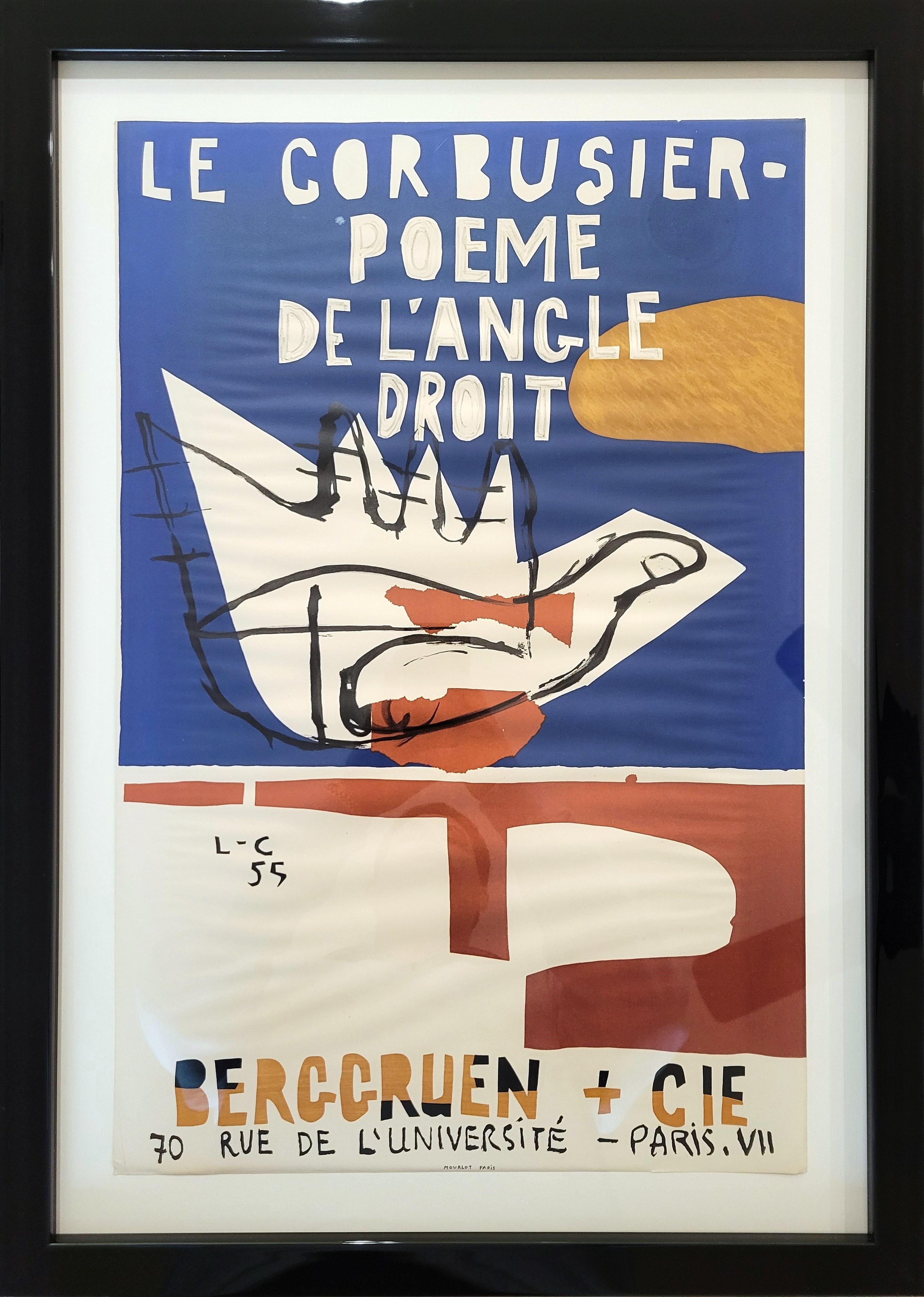 Le Corbusier - Poeme de L'Angle Droit (Galerie Berggruen & Cie) Poster /// Litho 1