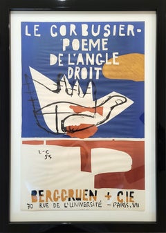 Le Corbusier - Poeme de L'Angle Droit (Galerie Berggruen & Cie) Poster /// Litho