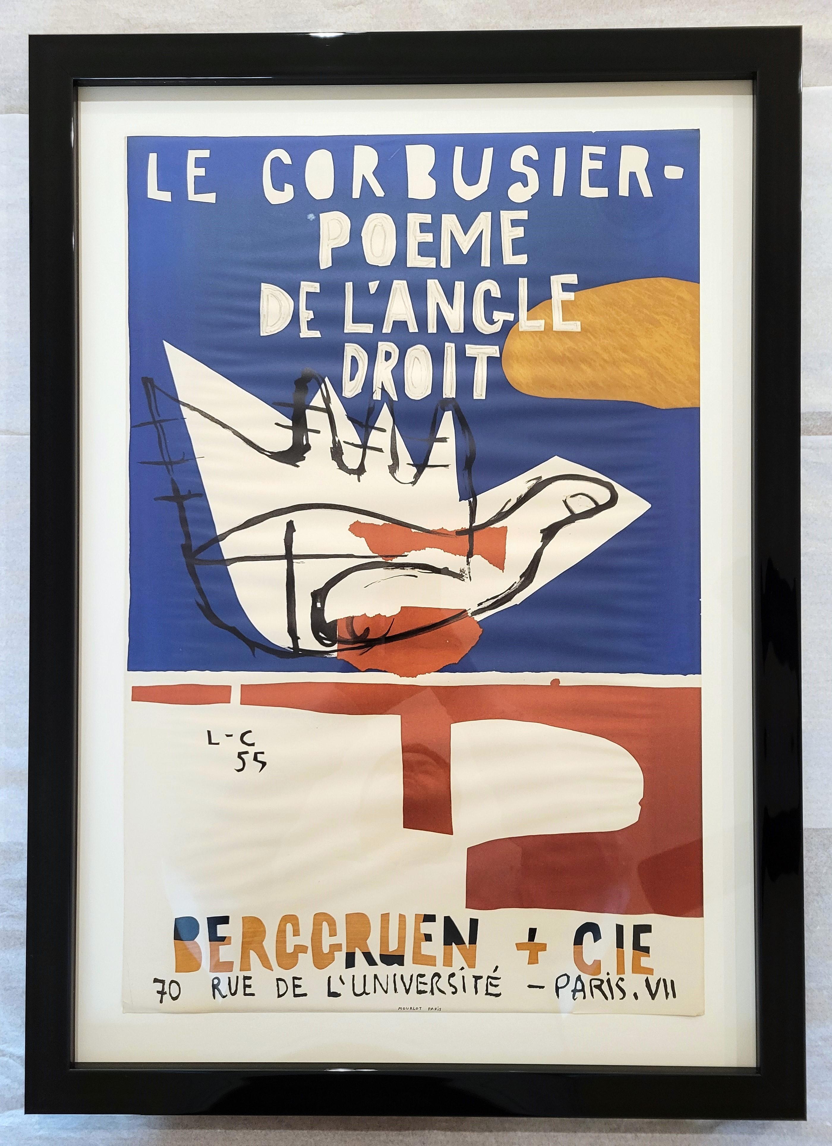 Le Corbusier - Poeme de L'Angle Droit (Galerie Berggruen & Cie) Poster /// Litho 2