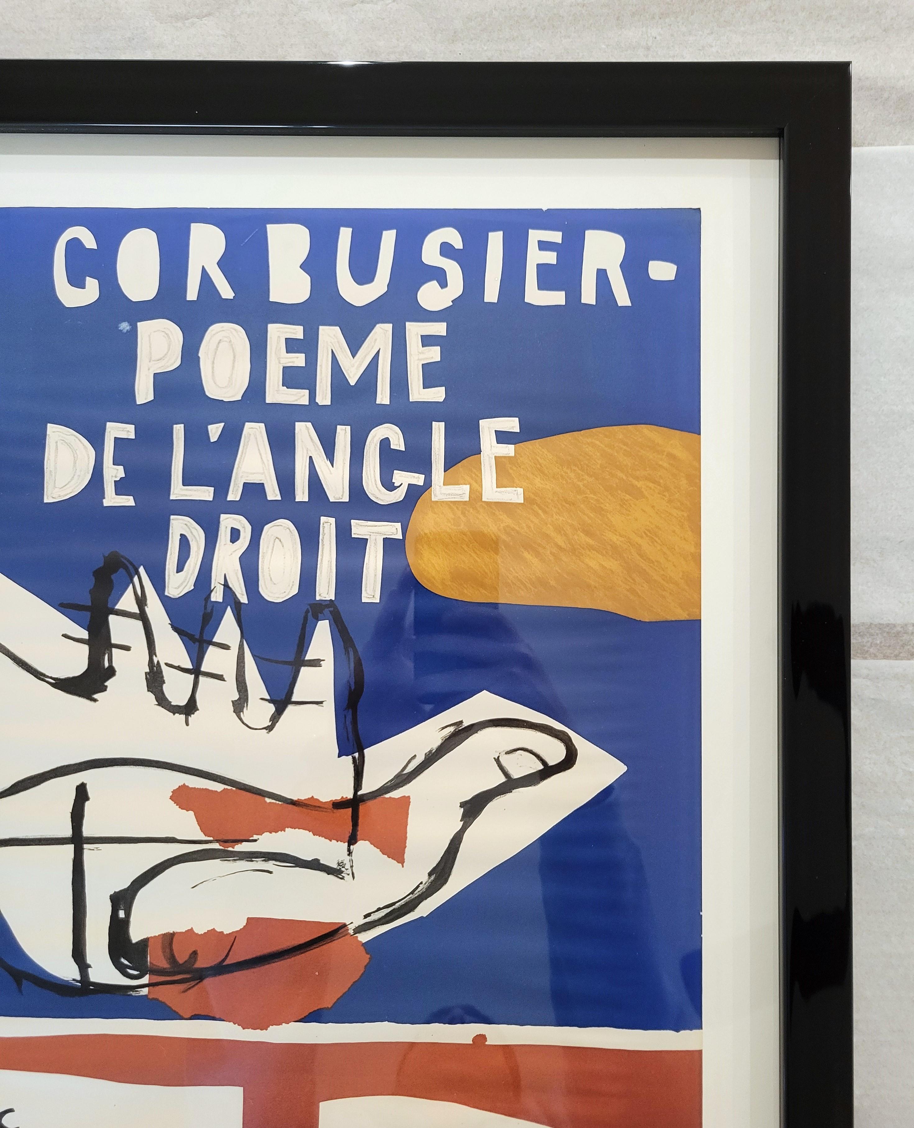 Le Corbusier - Poeme de L'Angle Droit (Galerie Berggruen & Cie) Poster /// Litho 5