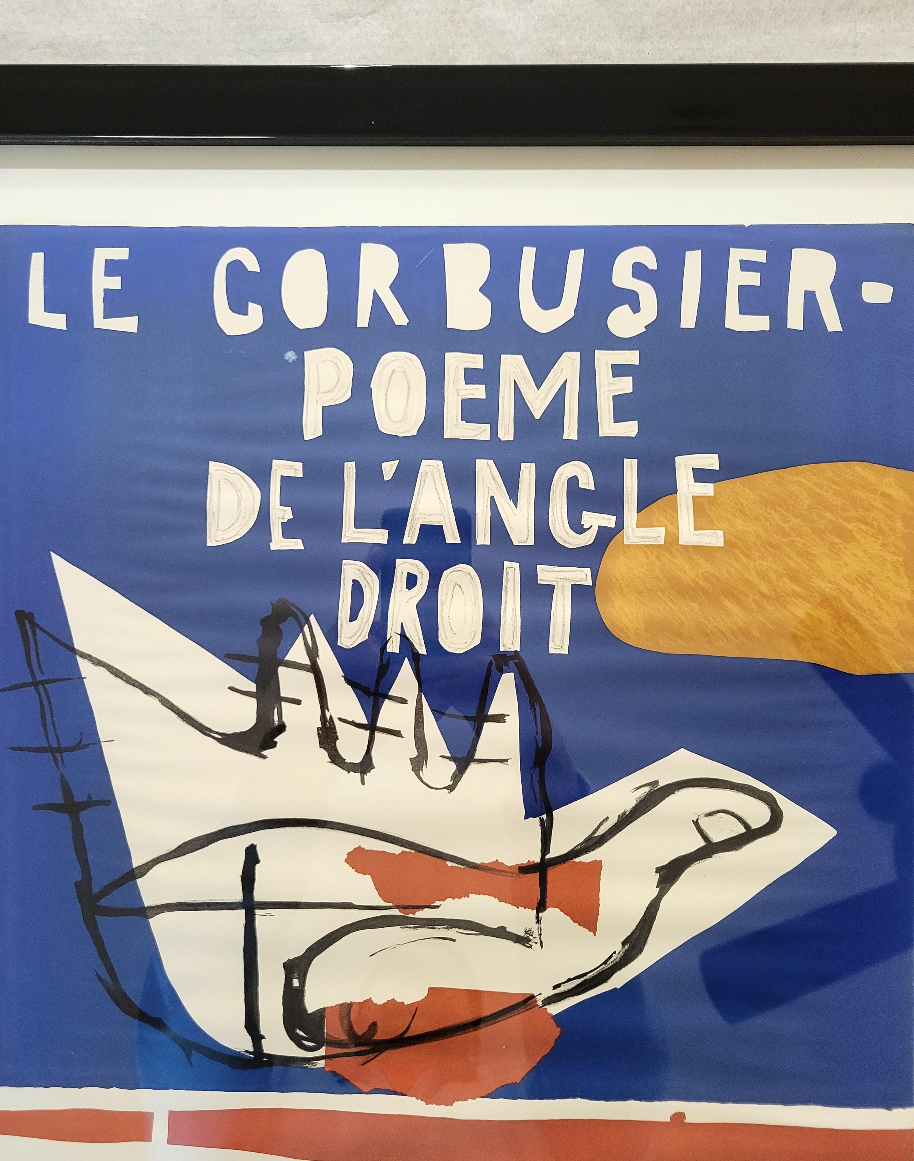 Le Corbusier - Poeme de L'Angle Droit (Galerie Berggruen & Cie) Poster /// Litho 7