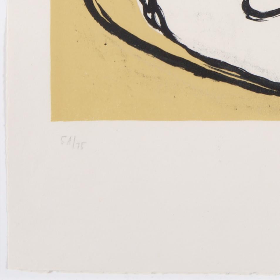 Portrait – lithograph, hand-signed and numbered - Print by Le Corbusier