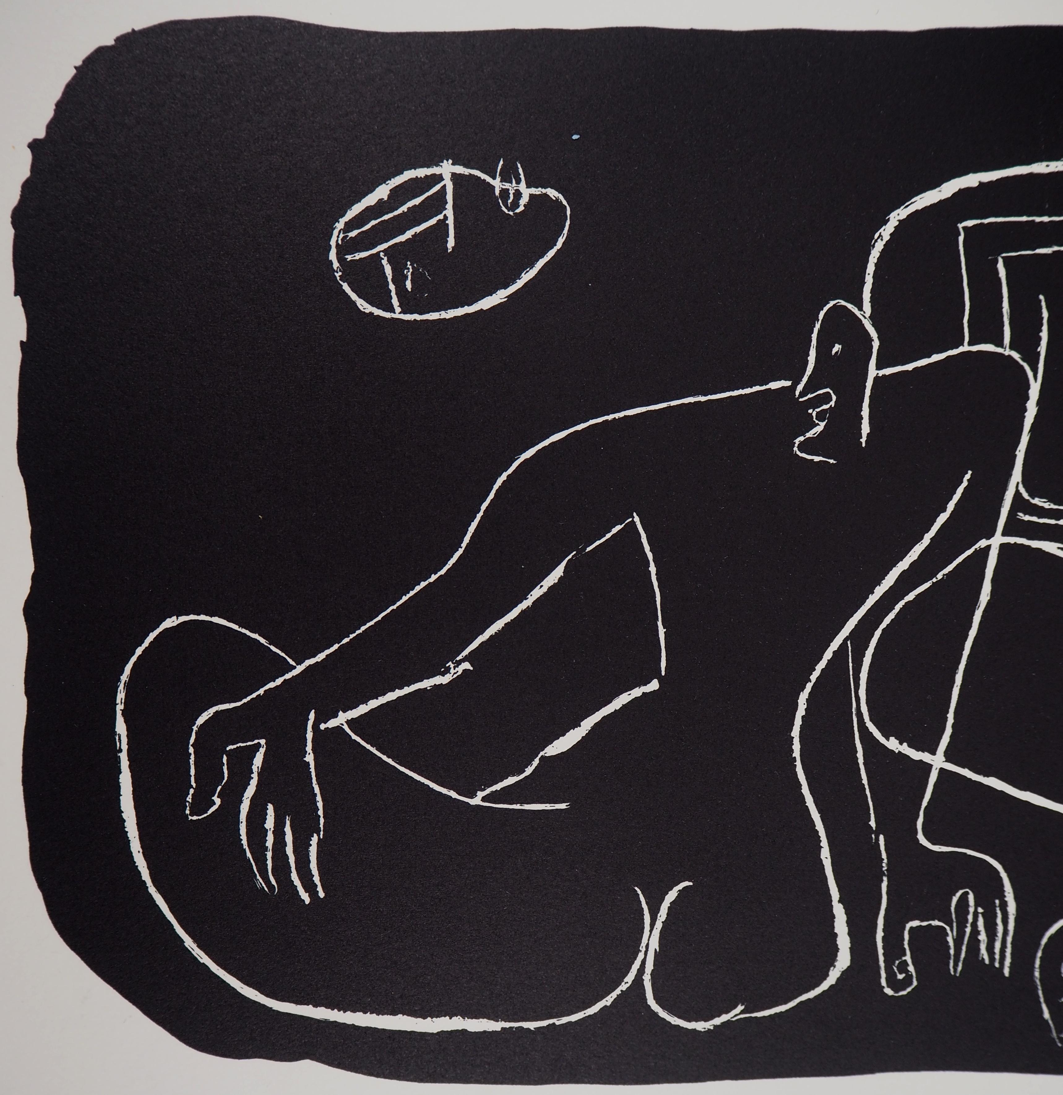 Lovers - Original lithograph (Atelier Michel Cassé), 1964 2