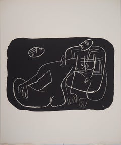 Lovers - Original lithograph (Atelier Michel Cassé), 1964