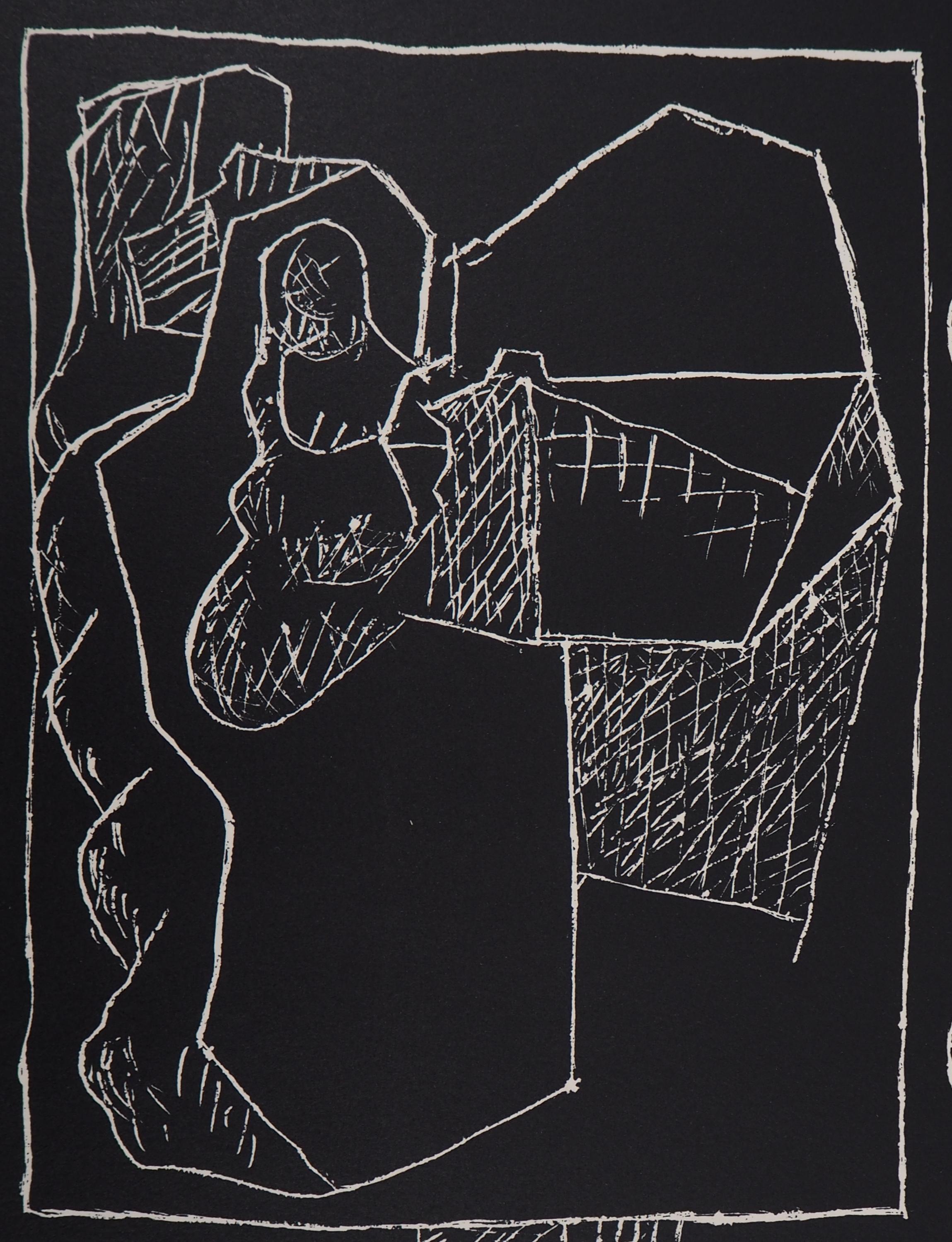 Man and Architecture - Original lithograph (Atelier Michel Cassé), 1964 - Modern Print by Le Corbusier