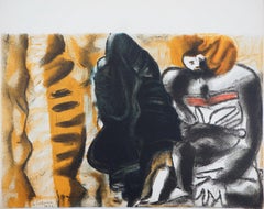 Man and Shadow - Original Lithograph (Morance 1938)