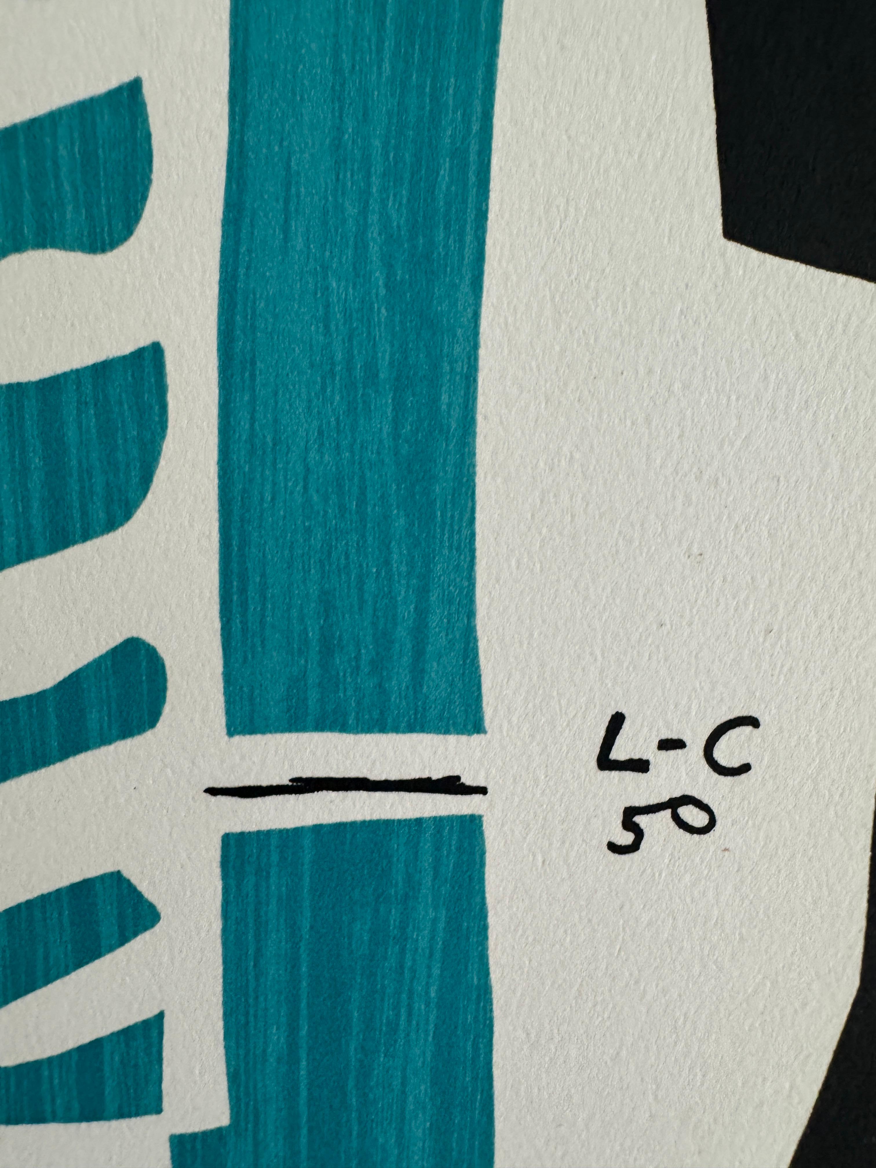 Modulor by Le Corbusier, 1962 - Original Lithograph Poster For Sale 3