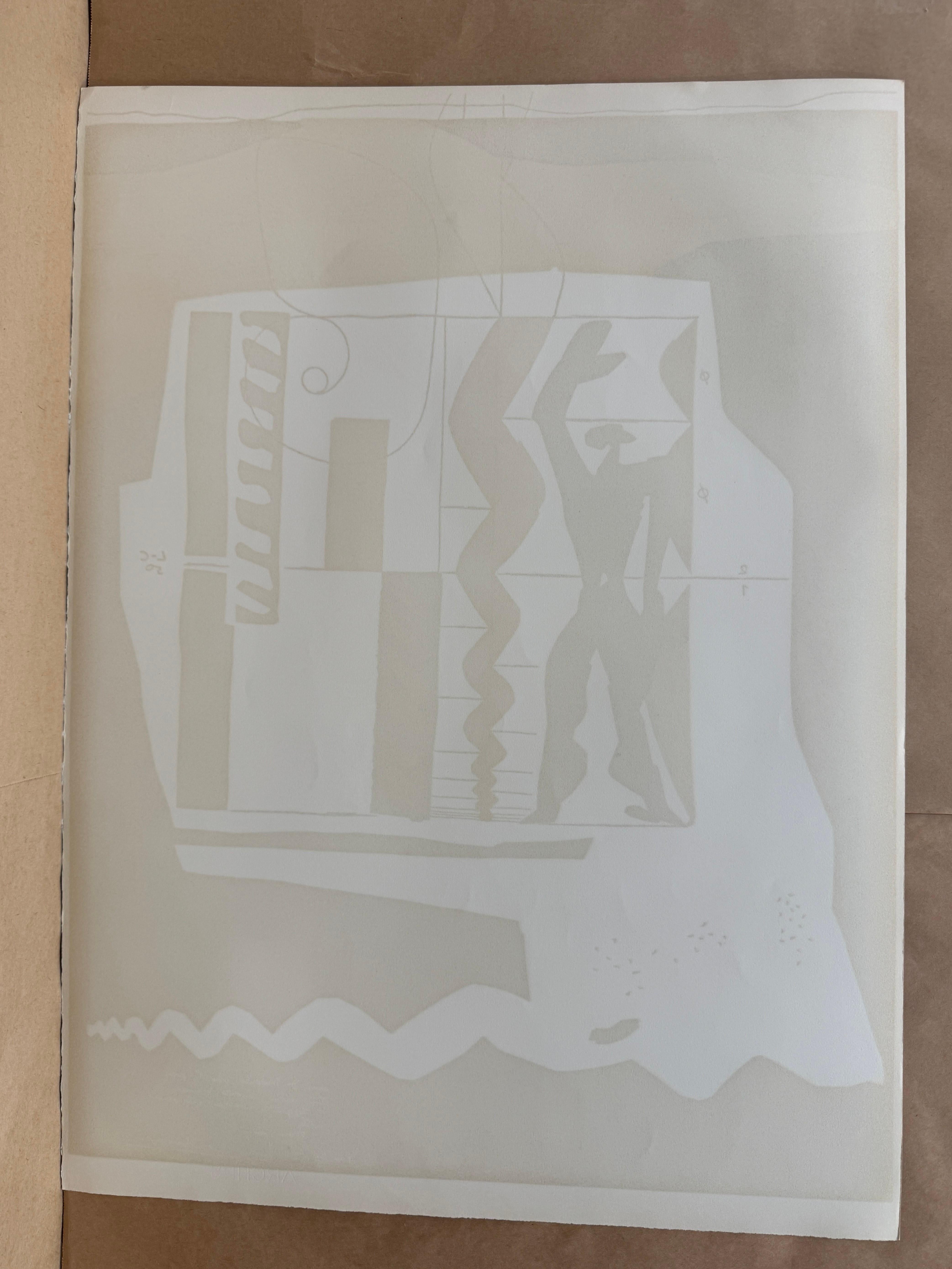 Modulor by Le Corbusier, 1962 - Original Lithograph Poster For Sale 4