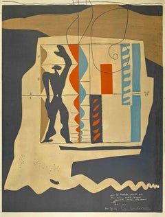 Modulor - Lithograph by Le Corbusier - 1956