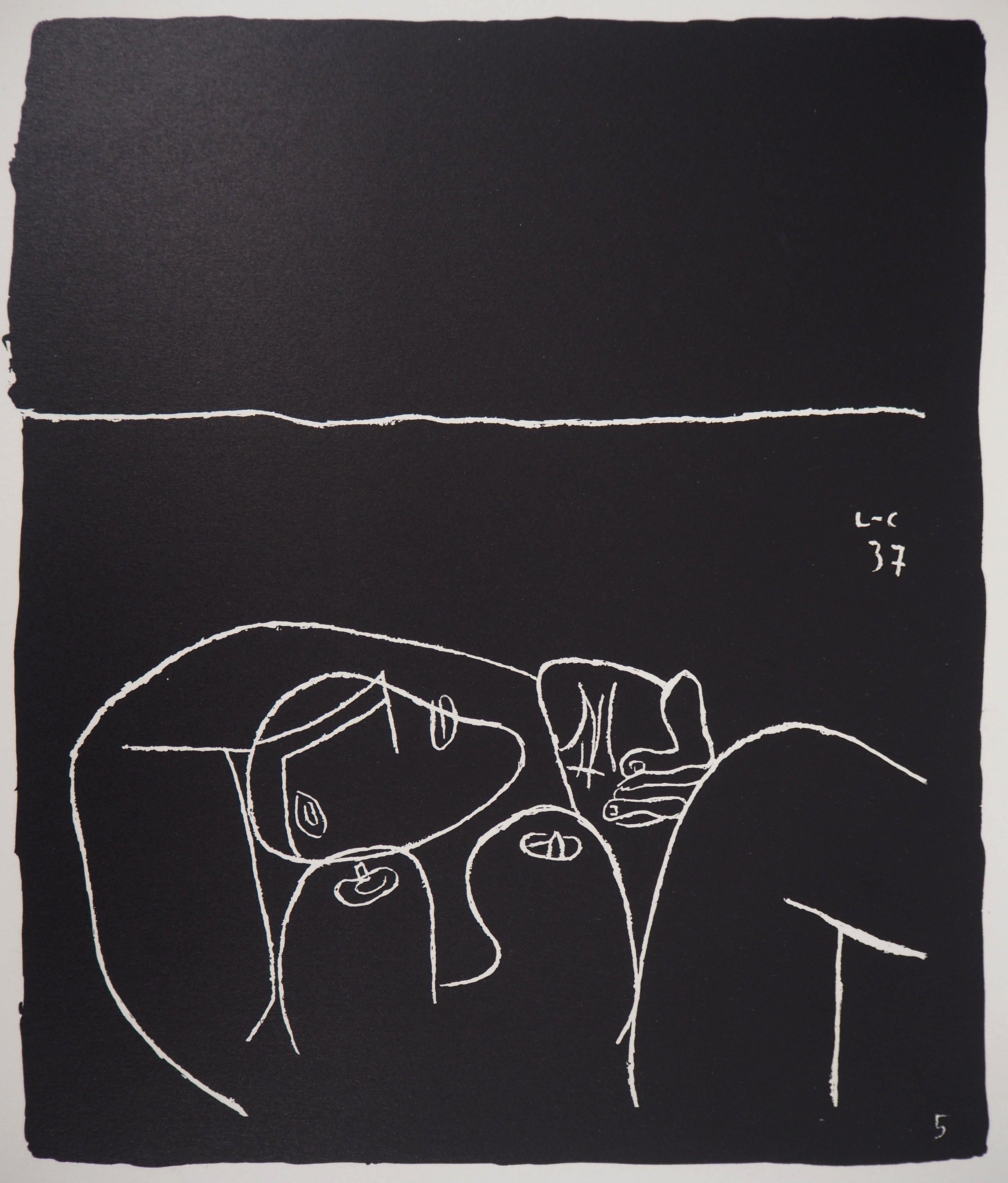 Nude - Original lithograph (Atelier Michel Cassé), 1964 - Modern Print by Le Corbusier
