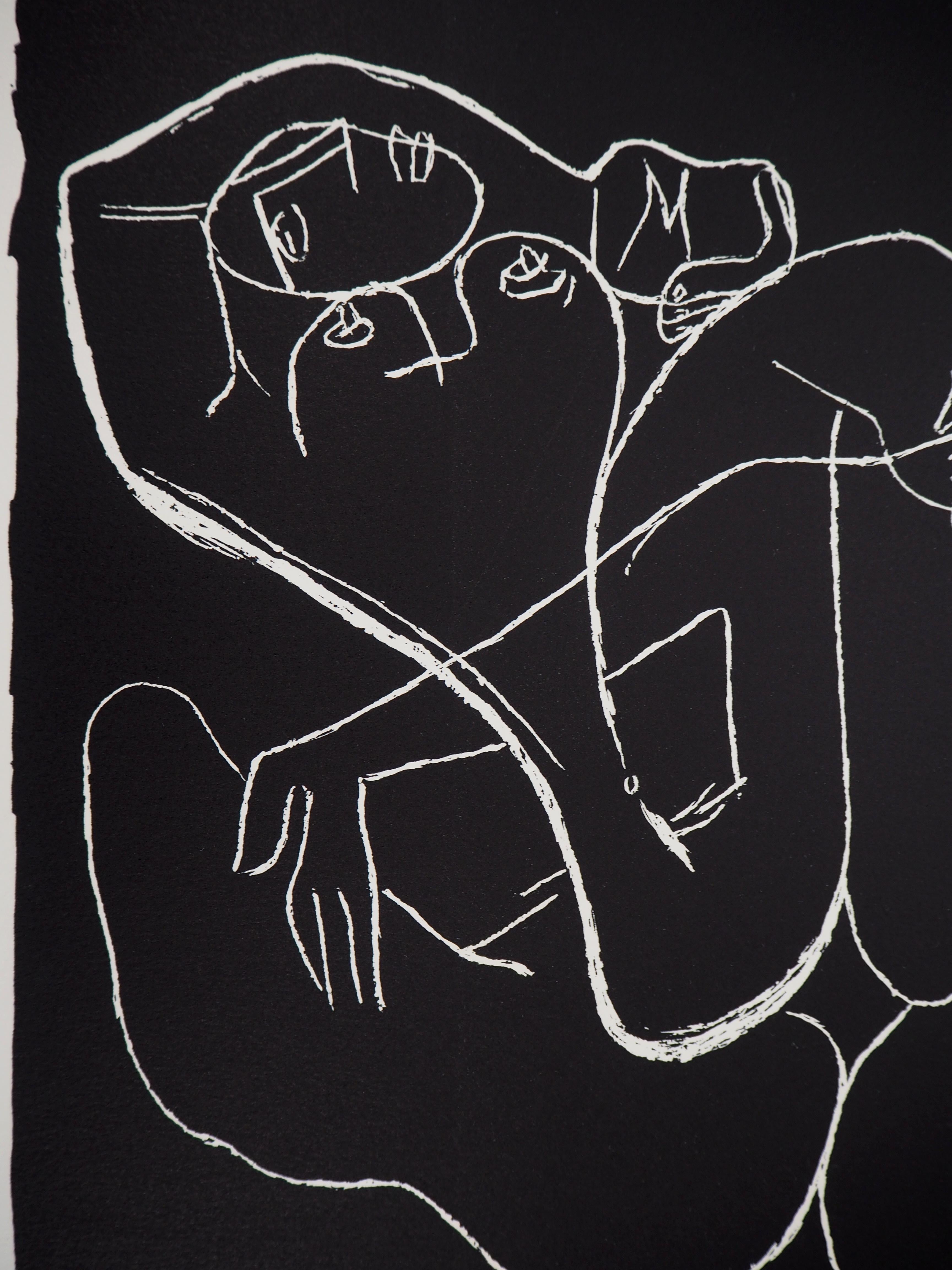 Passion of the Lovers - Original lithograph (Atelier Michel Cassé), 1964 - Modern Print by Le Corbusier