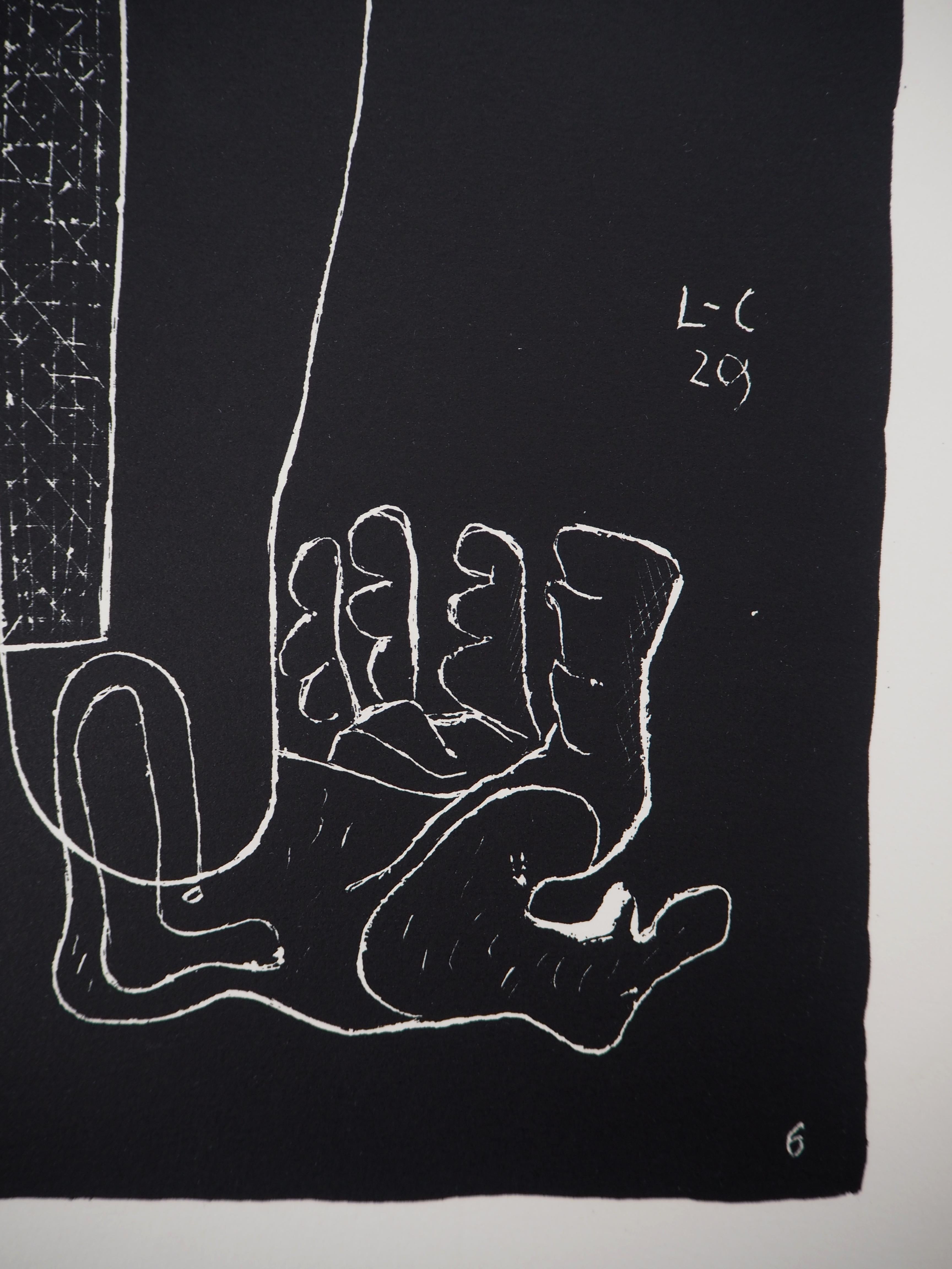 Still Life with Hand - Original lithograph (Atelier Michel Cassé), 1964 - Modern Print by Le Corbusier