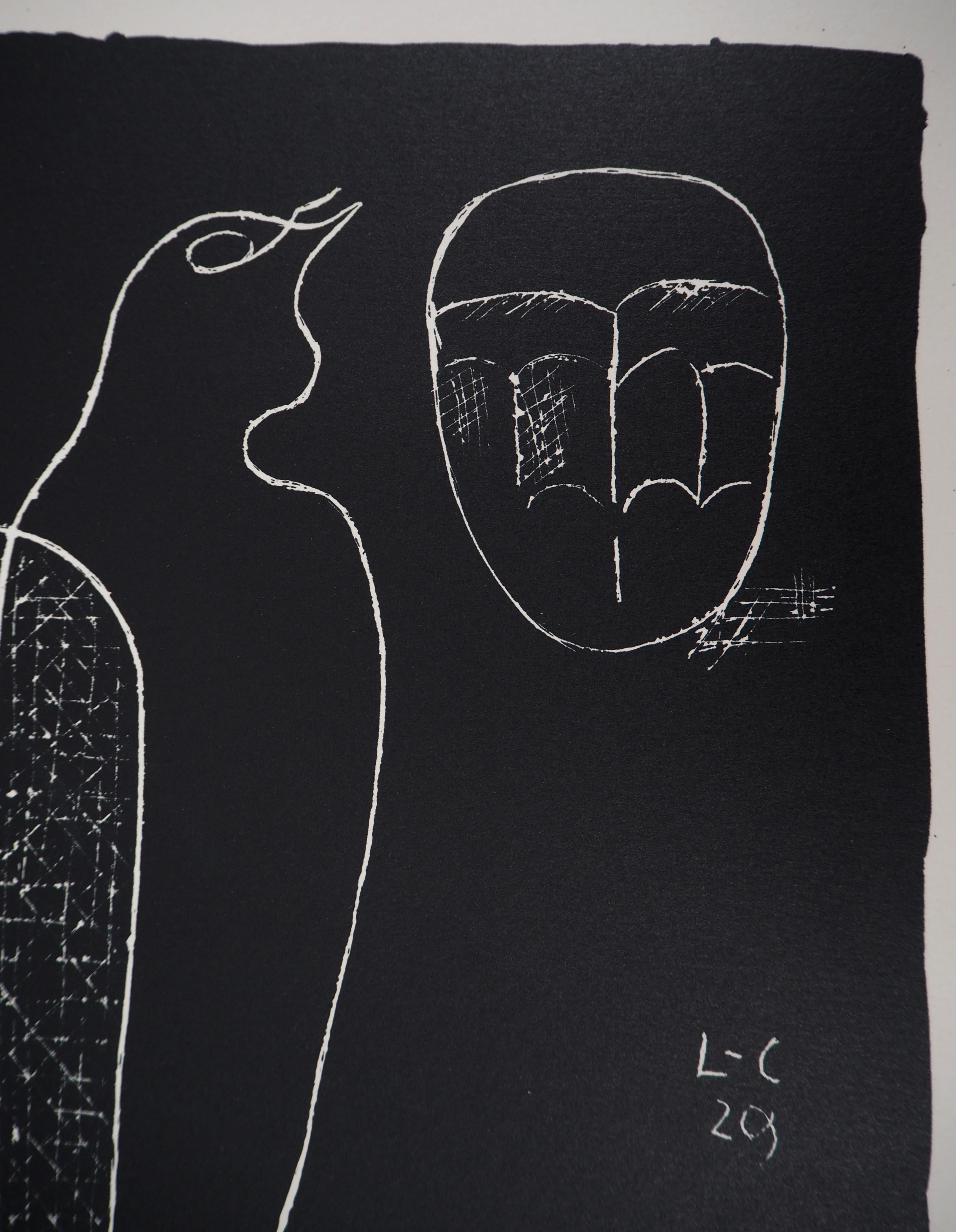 Still Life with Hand - Original lithograph (Atelier Michel Cassé), 1964 - Black Figurative Print by Le Corbusier
