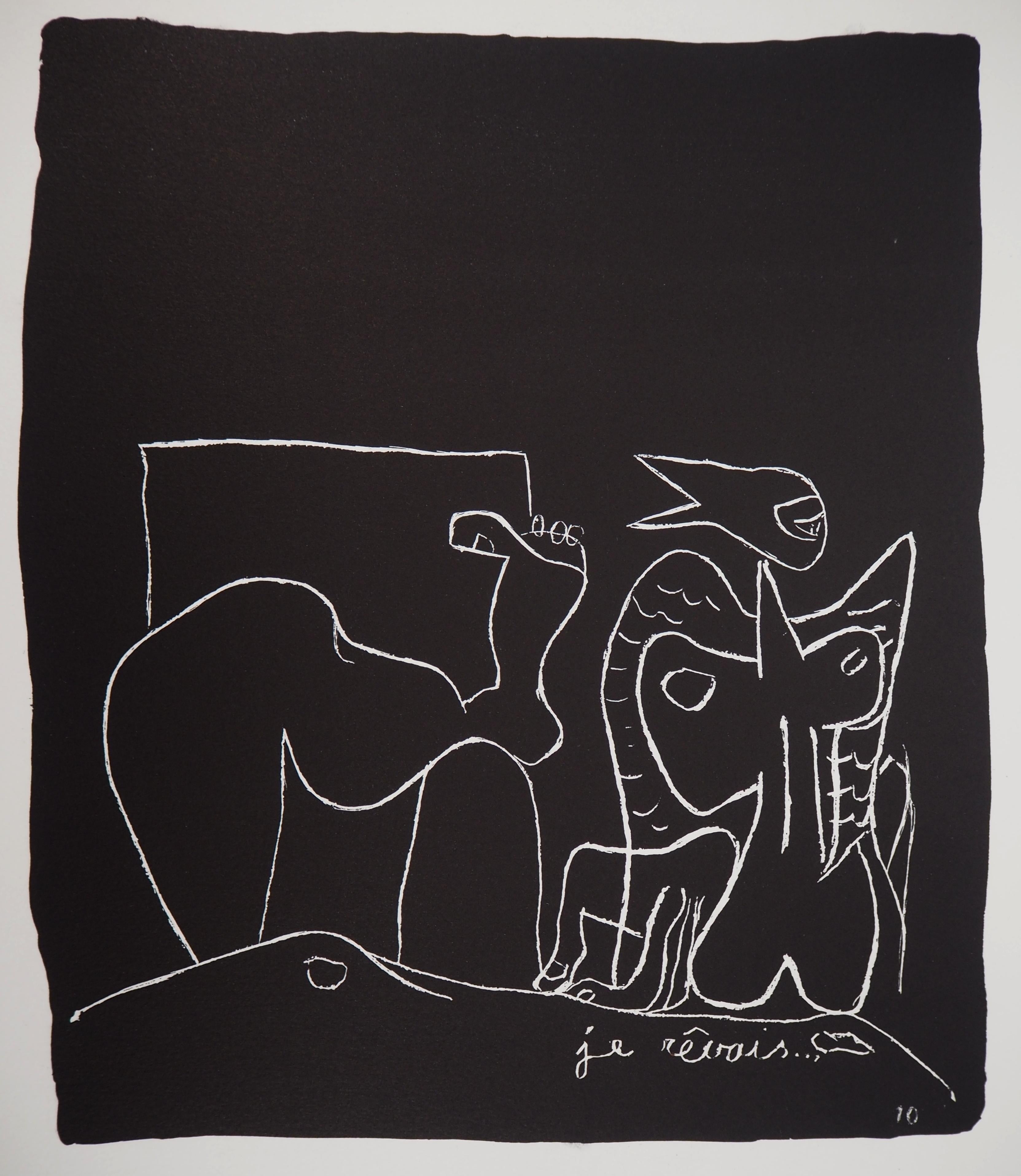 Surrealist Dream - Original lithograph (Atelier Michel Cassé), 1964 - Print by Le Corbusier