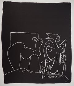 Surrealist Dream - Original lithograph (Atelier Michel Cassé), 1964