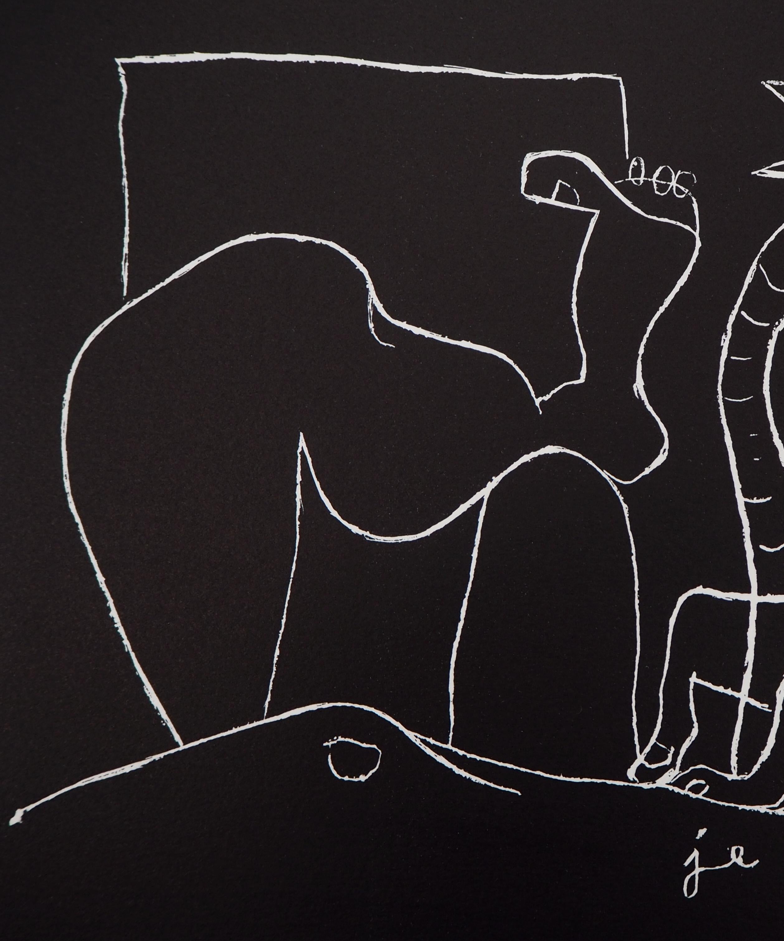 Le Corbusier
Surrealist Dream, 1964

Original lithograph
Limited to 250 copies
On Arches vellum 42.5 x 35.5 cm (c. 16.5 x  13.7 in)
Edited by Forces-Vives (Paris) in 1964

Excellent condition