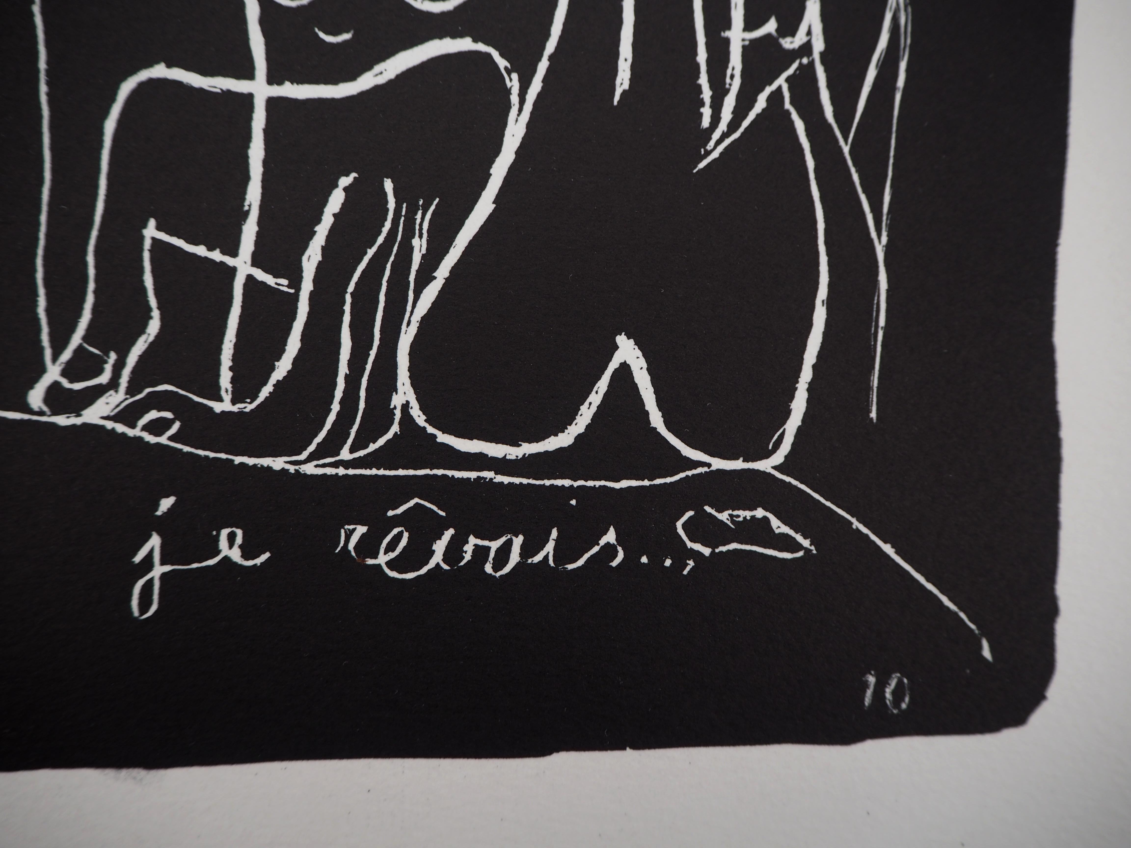 Surrealist Dream - Original lithograph (Atelier Michel Cassé), 1964 For Sale 1