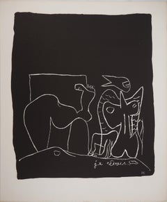 Surrealist Dream - Original lithograph (Atelier Michel Cassé), 1964